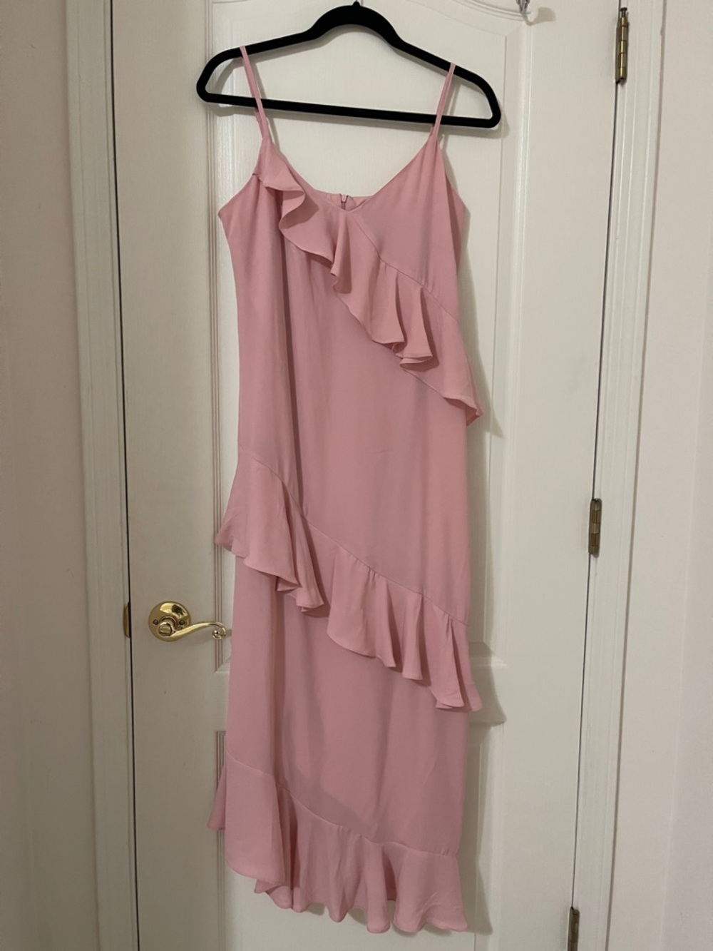 Scoop Bias Ruffle Slip Dress size medium NWT
